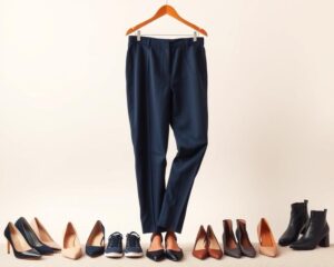 Jakie buty pasują do granatowych spodni damskich? Sprawdź trendy!